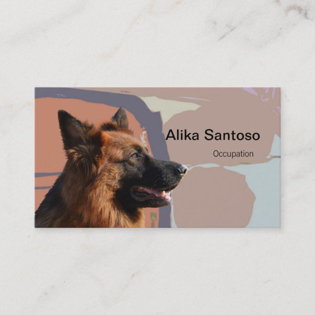 German Shepherd Dog Business Card (Front)