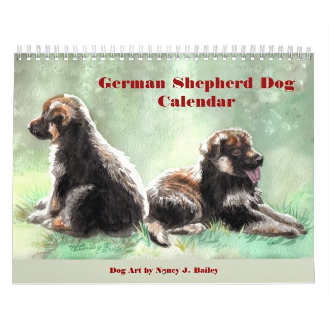 German Shepherd Dog Calendar (Cover)