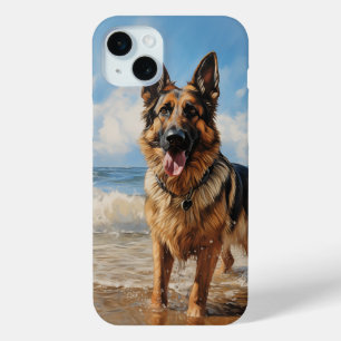 German Shepherd dog iPhone 15 Mini Case