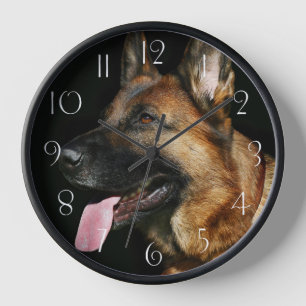 German Shepherd Dog Clock