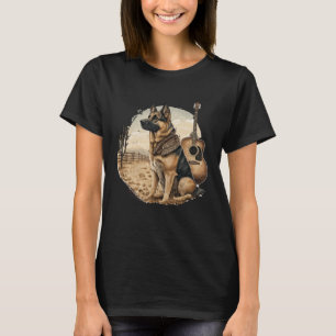 German shepherd Dog Country Music American Rodeo T-Shirt