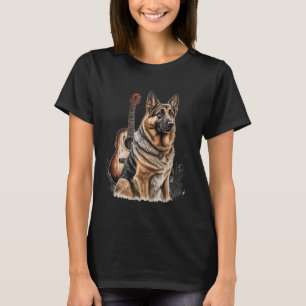 German shepherd Dog Country Music American Rodeo T-Shirt
