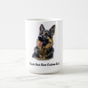 German Shepherd Dog Create Your Own Custom Text Coffee Mug
