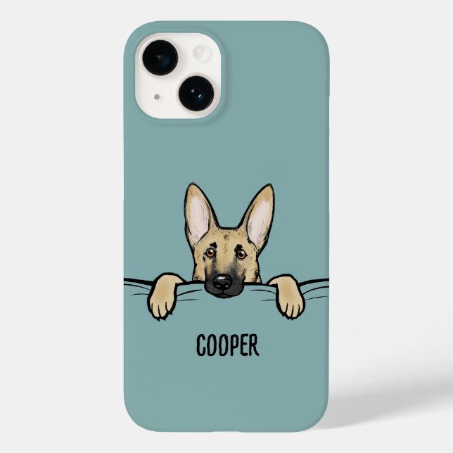 German Shepherd Dog Cute Personalised Case-Mate iPhone Case (Back)