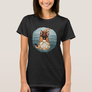 German Shepherd Dog Dad Gnome Graphic With Retro S T-Shirt