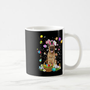 German Shepherd Dog Easter Egg Hunting Basket East Coffee Mug