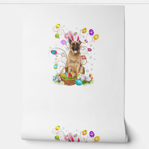German Shepherd Dog Easter Egg Hunting Basket East Wallpaper