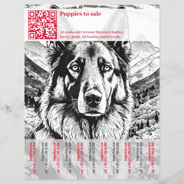German Shepherd Dog Flyer  (Front)