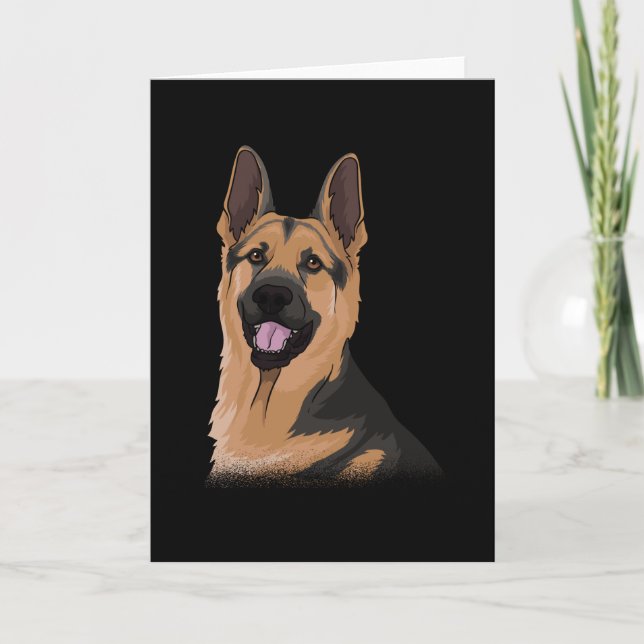 German Shepherd Dog Gift Idea Card (Front)