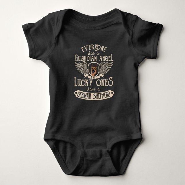 German Shepherd Dog  Gift Idea for Owner Baby Bodysuit (Front)