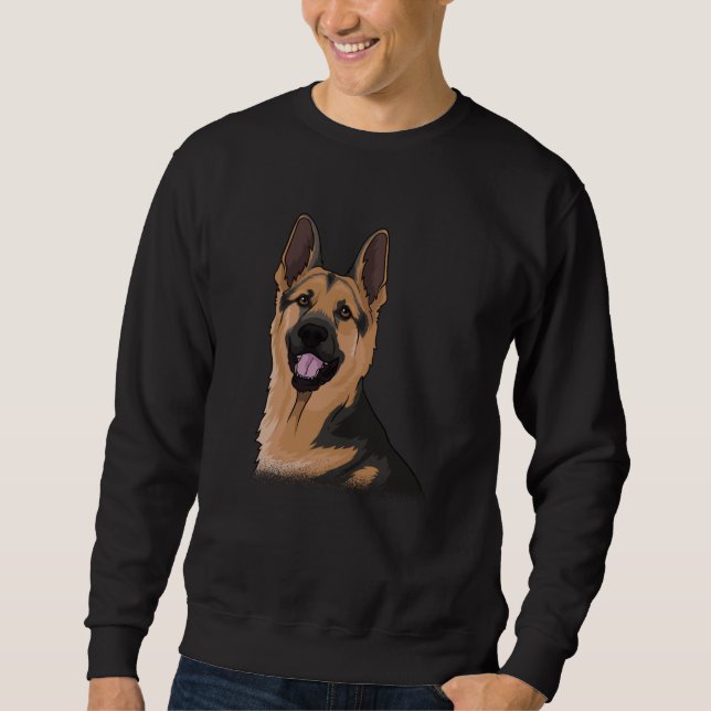 German Shepherd Dog Gift Idea Sweatshirt (Front)
