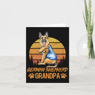 German Shepherd Dog Grandpa Paw Dad Fathers Day Card