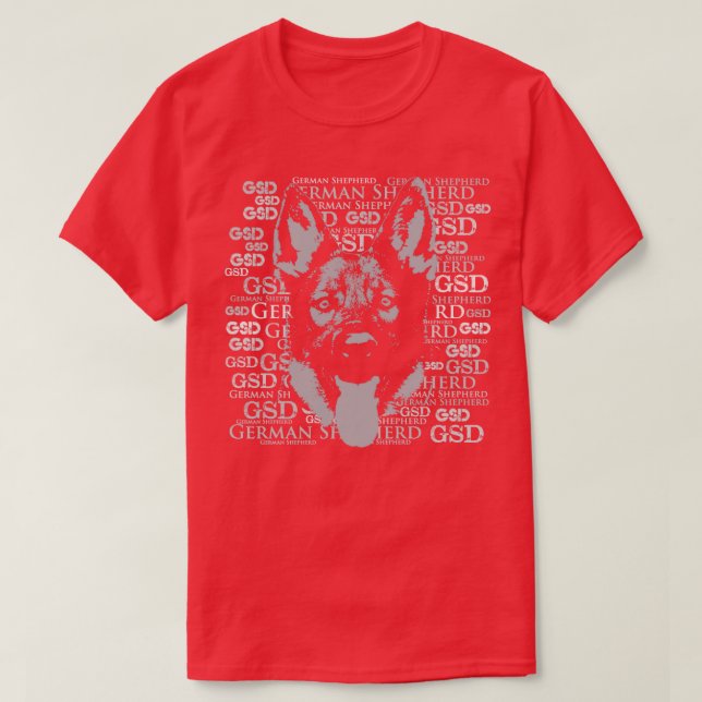 German Shepherd Dog GSD (17) T-Shirt (Design Front)