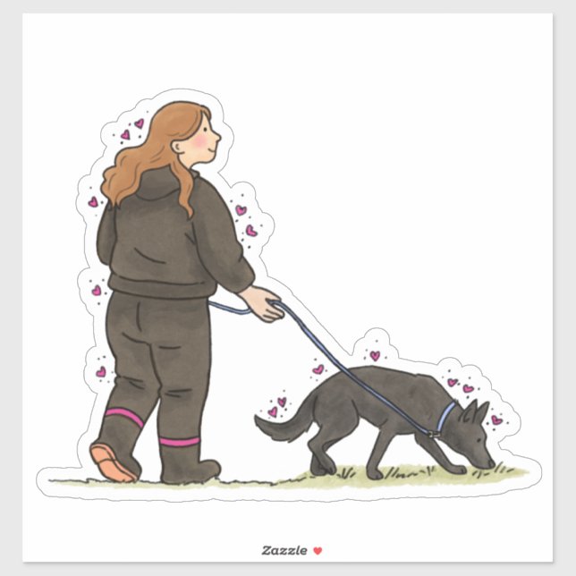 German Shepherd Dog (GSD) Bitework Car Decal (Sheet)
