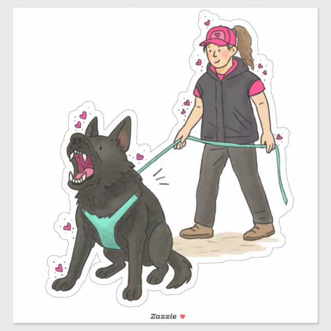 German Shepherd Dog (GSD) Bitework Car Decal (Sheet)