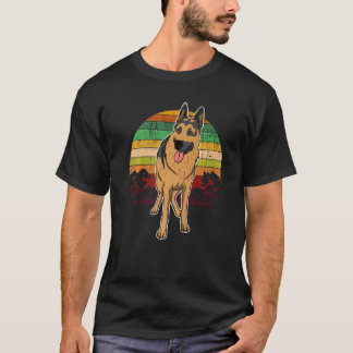 German Shepherd Dog Gsd Sunset  8 T-Shirt