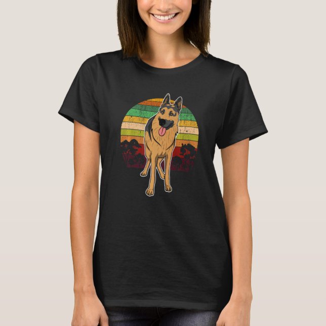 German Shepherd Dog Gsd Sunset  8 T-Shirt (Front)