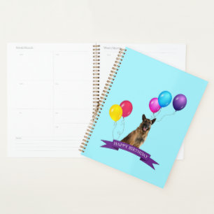German Shepherd Dog Happy Birthday Gift Bag Planner