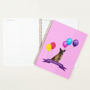 German Shepherd Dog Happy Birthday Gift Bag Planner