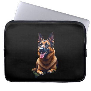 German Shepherd Dog Head Portrait Dog Lover Pet Ow Laptop Sleeve