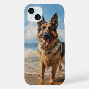 German Shepherd dog iPhone 15 Plus Case
