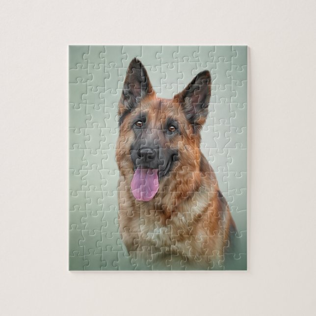 German Shepherd dog Jigsaw Puzzle (Vertical)