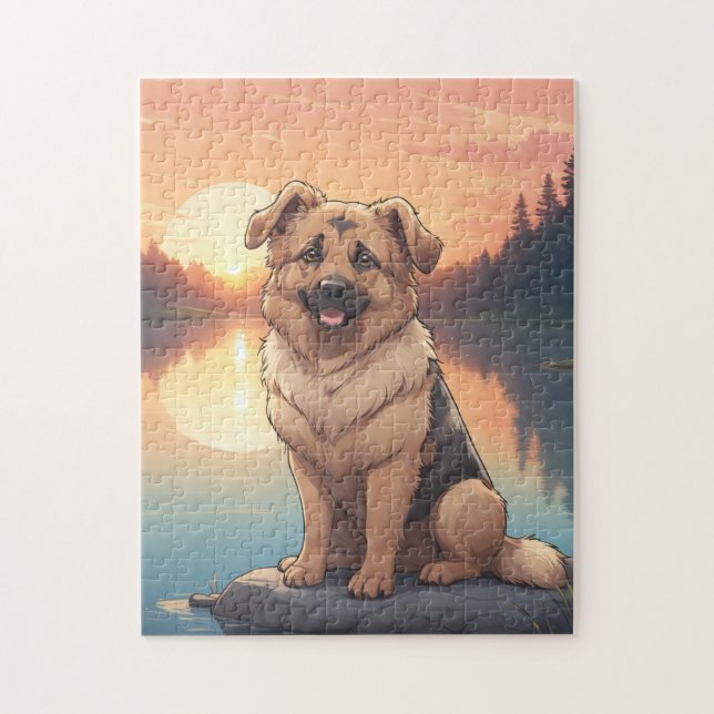 German Shepherd dog Jigsaw Puzzle (Vertical)