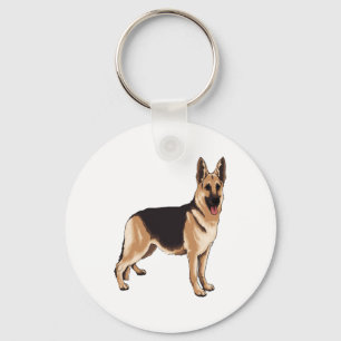 German shepherd dog  key ring