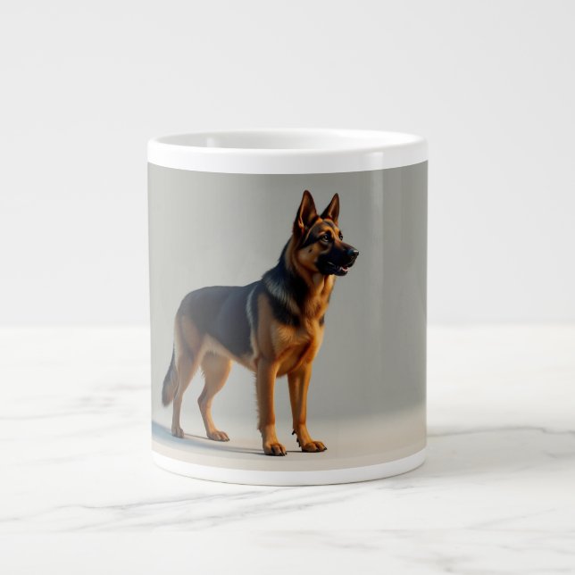 German Shepherd Dog Large Coffee Mug (Front)
