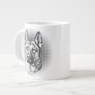 German Shepherd dog Large Coffee Mug