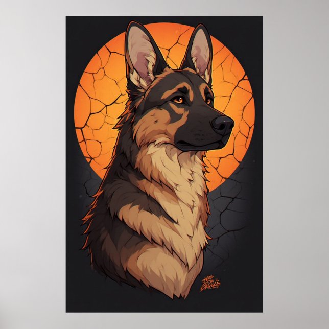 🐾 German Shepherd Dog Lover Accessories 🐾 Poster (Front)