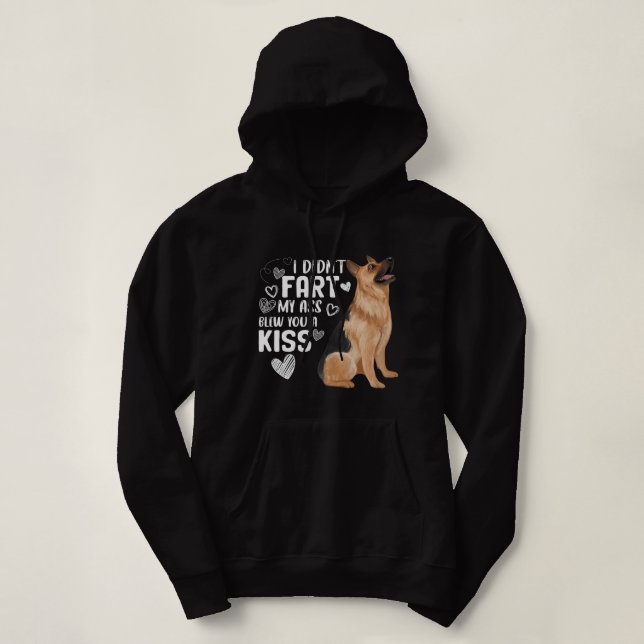 German Shepherd Dog Lover Funny Cute Puppy Lover P Hoodie (Design Front)