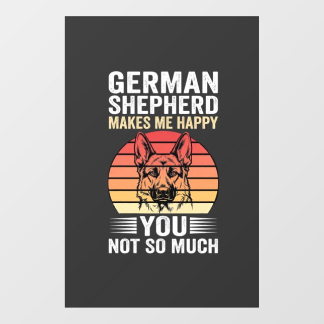 German Shepherd Dog Lover Funny Retro (Sheet)