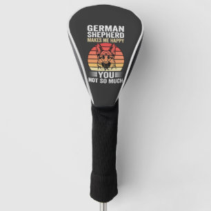 German Shepherd Dog Lover Funny Retro Golf Head Cover