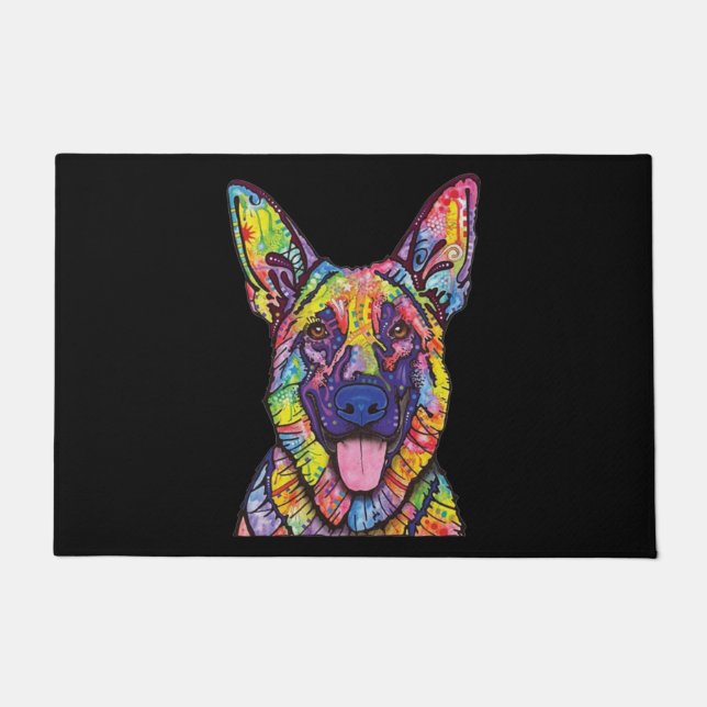 German Shepherd Dog Lovers Doormat (Front)