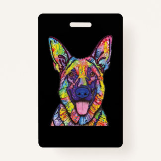 German Shepherd Dog Lovers ID Badge