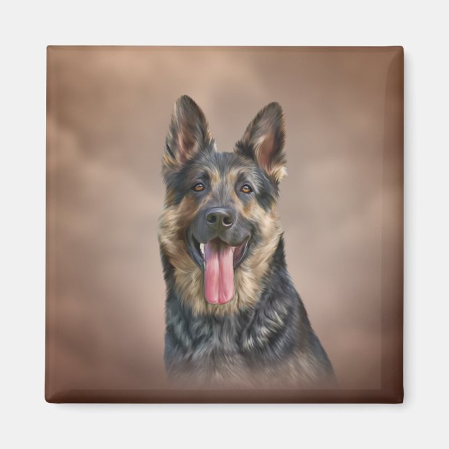 German Shepherd dog Magnet (Front)