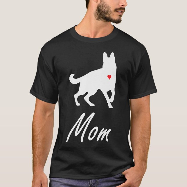 German Shepherd Dog Mother Mum  T-Shirt (Front)