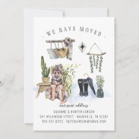 German Shepherd Dog Moving Announcement