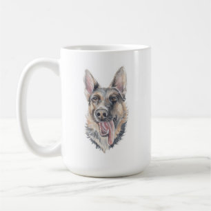 German Shepherd Dog Mug   15 oz