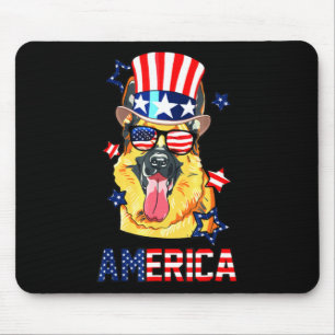 German Shepherd Dog Owner 4Th Of July Mouse Pad