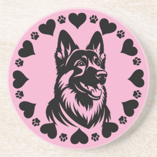 German Shepherd Dog Owner Coaster