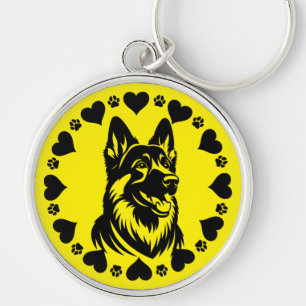 German Shepherd Dog Owner Key Ring