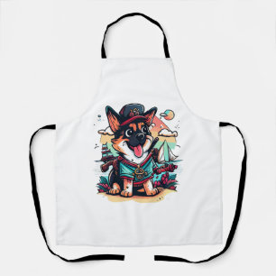 German Shepherd Dog Pirate Apron