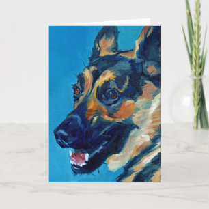 German Shepherd Dog Portrait Greeting Card