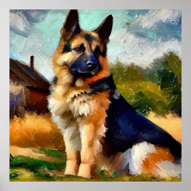 German Shepherd Dog Poster (Front)