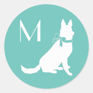 German Shepherd Dog Puppy Classic Round Sticker