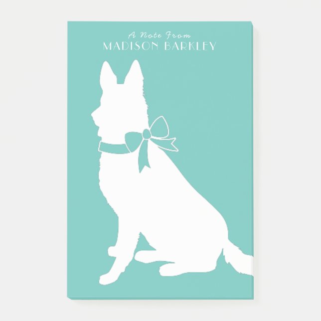 German Shepherd Dog Puppy Post-it Notes (Front)