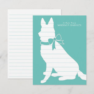 German Shepherd Dog Puppy Thank You Card