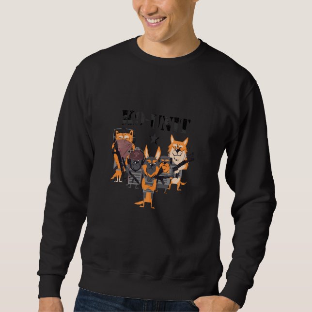 German Shepherd Dog´s From A K 9 Police Unit Weari Sweatshirt (Front)